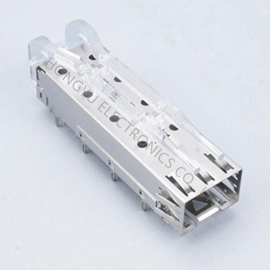 SFP 1x1 Cage,With light pipe