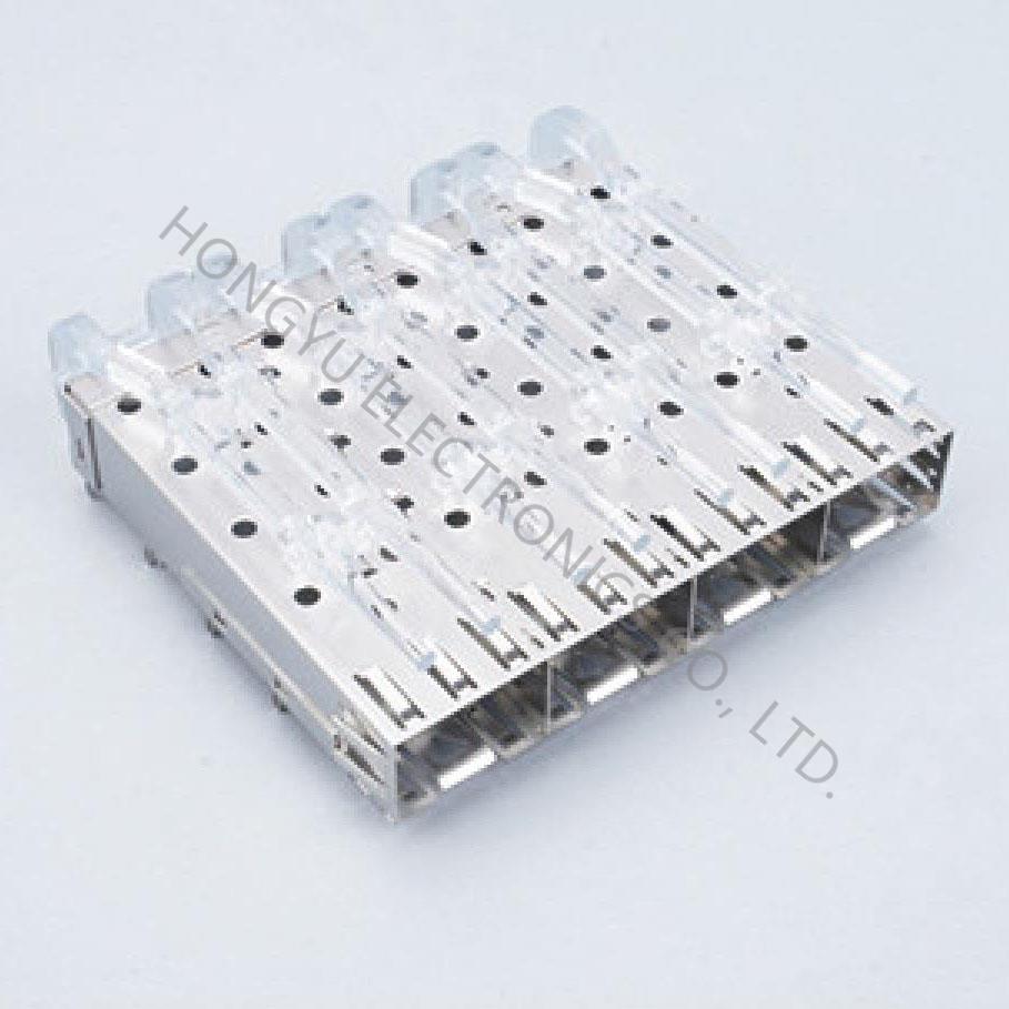 SFP 1x4 Cage,With light pipe