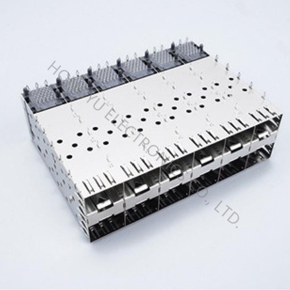 SFP 2x6 Cage,With light pipe