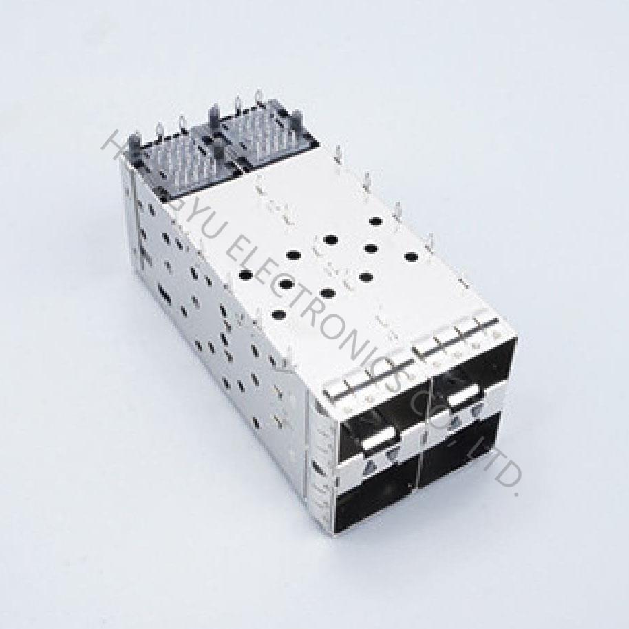 SFP+ 2x2 Cage,With light pipe