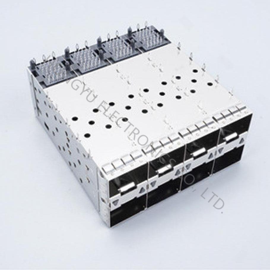 SFP+ 2x4 Cage,With light pipe