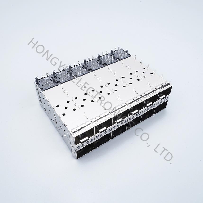 SFP+ 2x6 Cage,With light pipe